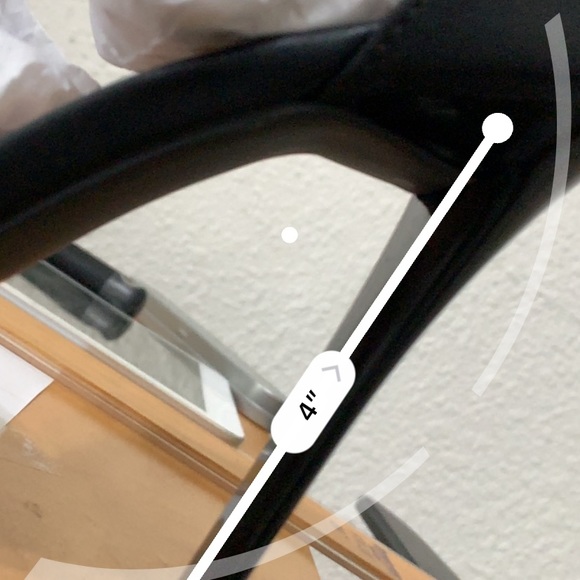 4” Black, Open Toe Heel - Picture 4 of 4